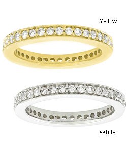 14k Gold 1/2ct TDW Diamond Pave Eternity Band