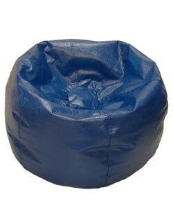 Deluxe Vinyl Teen Blue Beanbag Chair