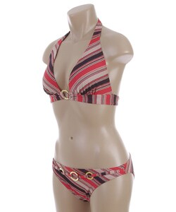 JLO Swim by Jennifer Lopez Junior Triangle Belted Ring Swimsuit