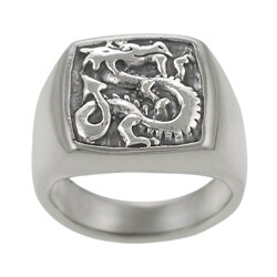 Sterling Silver Dragon Ring