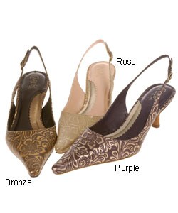 Carlos Santana Discreet Women's Low Heel Sling