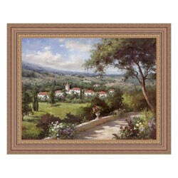 Andino Villa Flora III Framed Canvas