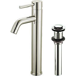 Fontaine Brushed Nickel Vessel Faucet with Drain