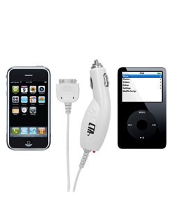 Rapid 12V Car Charger for iPod, iPod Mini, Nano, and iPhone