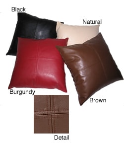 Faux Leather Metro 20-inch Pillows (Set of 2)