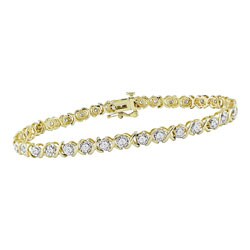 10-kt. Yellow Gold 1-ct. TW Diamond Tennis Bracelet(J-K, I2-3)