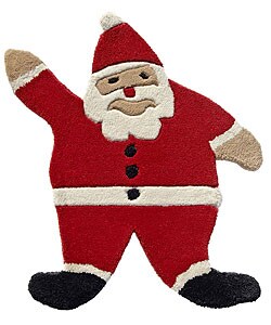 Santa Claus Wool Rug (1'6 x 2')