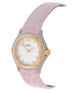 Ebel 1911 Mini Two-tone Watch with Pink Strap