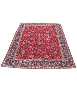 Iranian Tabriz Hand-knotted Rug (10'3 x 13')