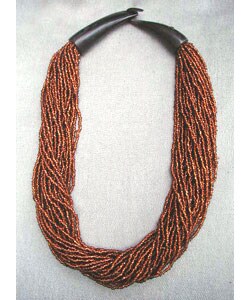 Amber Horn Clasp Necklace (India)