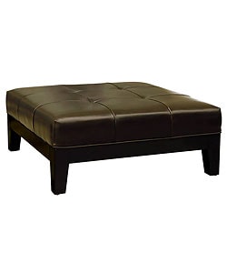 Narcy By-Cast Leather Brown Cocktail Ottoman