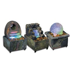 Assorted Illuminated Cordless Tranquility Fountain (case of 18)