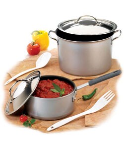 Nordicware 8-qt. Stockpot and 3-qt. Saucepan with Utensils
