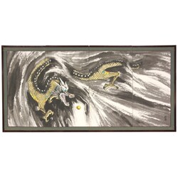 Dragons in the Clouds Silkscreen (China)