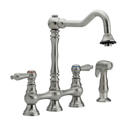 Fontaine Monaco Brushed Nickel Bridge Faucet