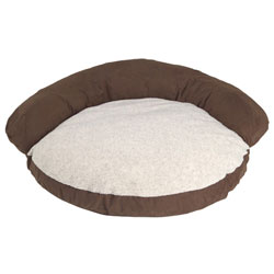 Hill & Dale Chocolate Microfiber Bolster Bed