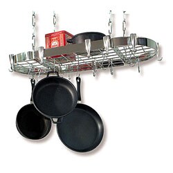 Concept Housewares Stainless Steel Oval Pot Rack