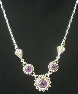 Amethyst Stone Necklace (Thailand)