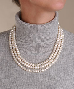 Cultured White Freshwater Pearl Strand (6-7 mm/ 64 in.)