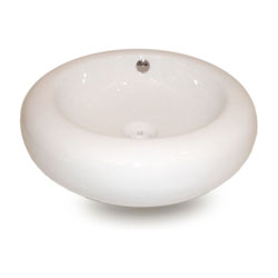 Fontaine Round Porcelain Sink Set w/ Drain Assembly