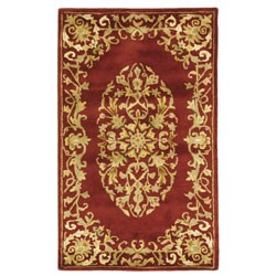 Hand-tufted Heritage Red Wool Rug (4' x 6')