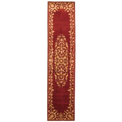 Hand-tufted Heritage Red Wool Runner (2'3 x 8')