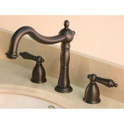 Oil-rubbed Bronze Widespread Faucet