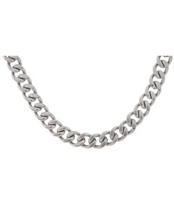 Stainless Steel 24-inch Curb Link Necklace