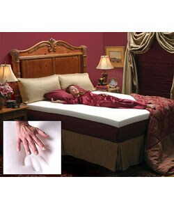 Memory Foam 1-inch Mattress Topper with Contour Pillows