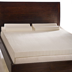 Comfort Dreams Memory Foam 4-inch Mattress Topper with Contour Pillows