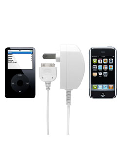 Rapid Travel Charger for iPods and iPhone