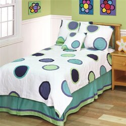 Optima Cotton 3-piece Patchwork Quilt Set
