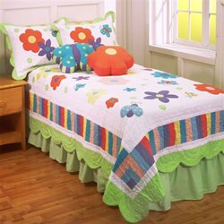 Blooming Meadow Patchwork Quilt Set