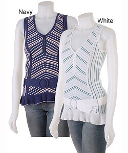 JLO by Jennifer Lopez Juniors' V-Neck Belted Sweater