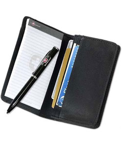 Wenger Napa Leather Mini Folio Pad & Pen Set