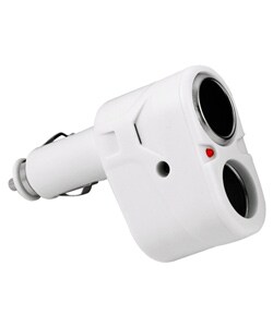 Dual Socket Car Adapter for iPod, Cellular Phone
