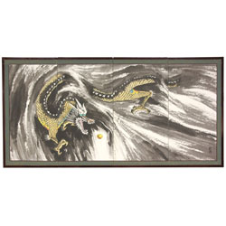 Dragons in the Clouds 18-inch Silkscreen (China)