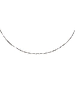 14-kt White Gold 24-inch Box Necklace