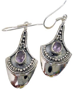 Antique Amethyst Earrings (Thailand)