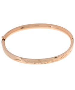 14k Goldfill Engraved Baby Bangle Bracelet