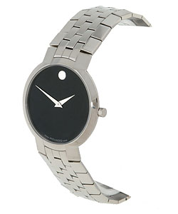 Movado Faceto Men's Black Dial Watch