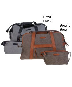 Prague Women's Set Of Canvas Traveling Bag & Canvas Kit