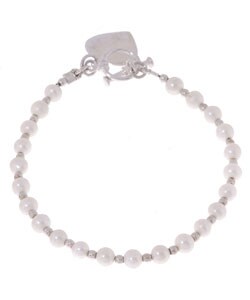 Sterling Silver Cultured Freshwater Pearl Bracelet