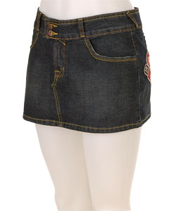 Von Dutch Originals Multi Patch Mini Skirt