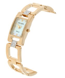 Pierre Cardin Goldtone Diamond Mother of Pearl Watch
