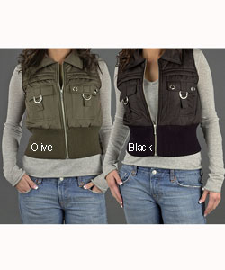 Ashley Zip Front Vest w/ Large Pockets