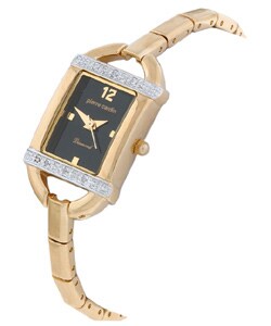 Pierre Cardin Women's Black Dial Diamond Watch