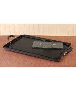 Circulon Elite Double Burner Griddle with Bacon Press