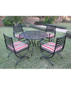 Ferrera Five-piece Iron Outdoor Patio Set