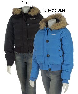 Bear Women's Hooded Down Jacket w/Water Repellent Coating